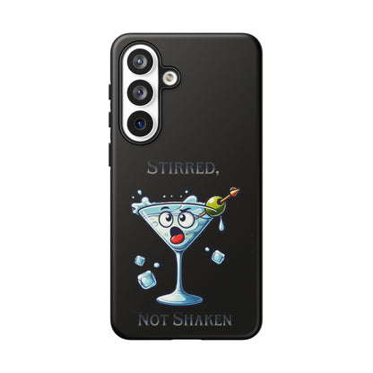 Stirred Not Shaken Phone Case — Funny Martini Cocktail Design