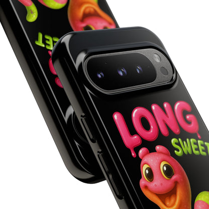 Phone Case — "Long Sweet Sticky" Cute Candy Snake Protective Case