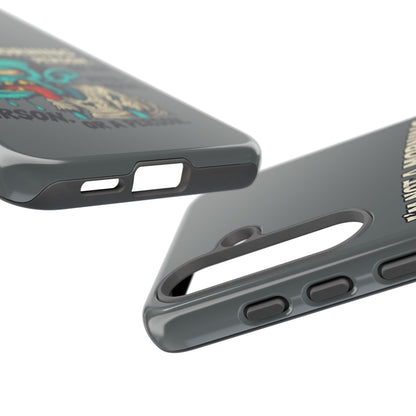 Funny Zombie Phone Case — "I'm Not a Morning Person" Graphic Tough Case