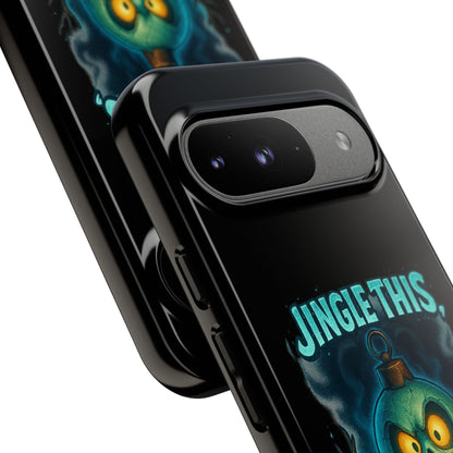 Phone Case - 'Jingle This, Santa' Spooky Holiday Protective Case
