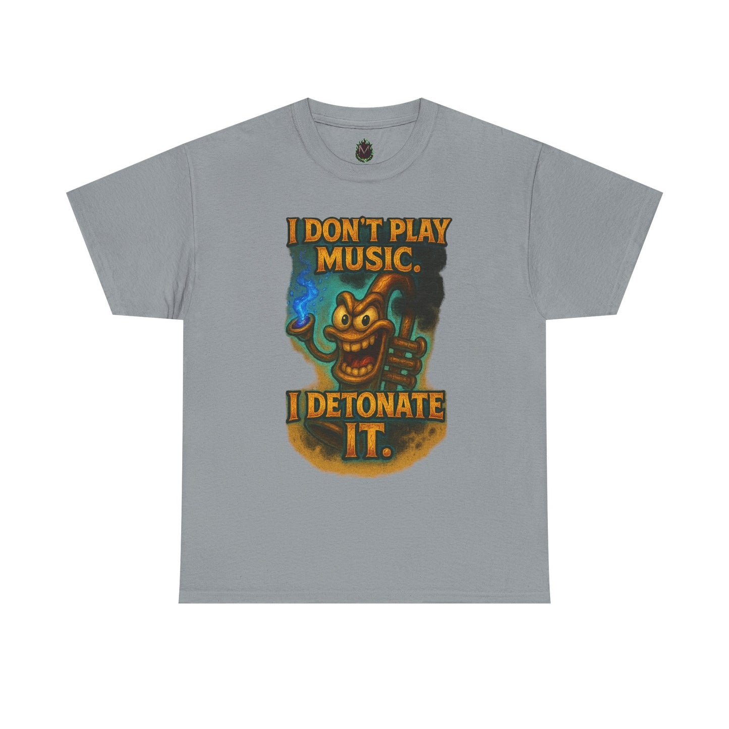 I Don’t Play Music I Detonate It T-Shirt | Cartoon Bomb Character