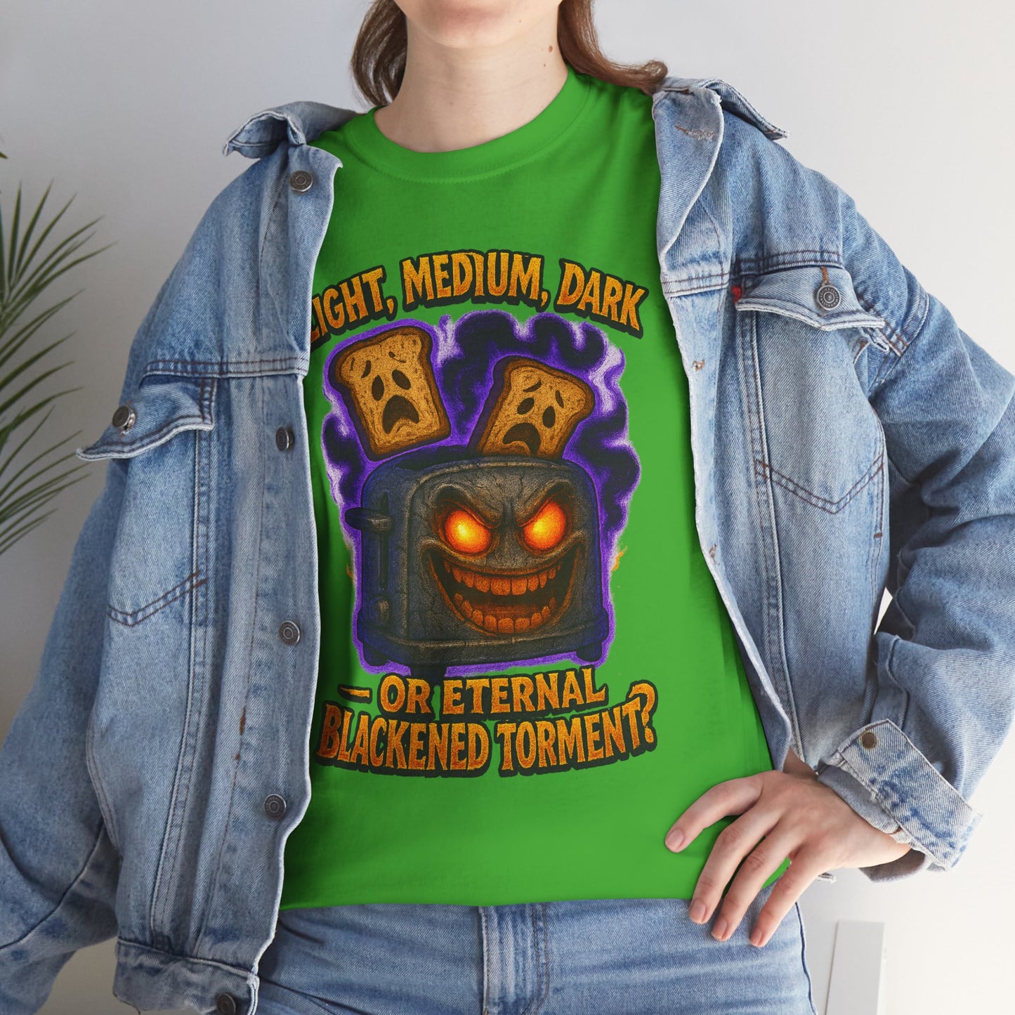 Spooky Toast Jack-o'-Lantern T-Shirt | Light Medium Dark or Eternal [...]