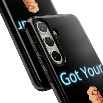 Got Your Nose Phone Case — Funny Neon Fist Design