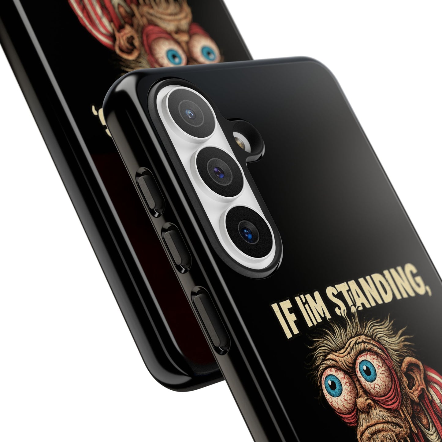 If I’m Standing It’s Against My Will — Funny Sleepy Monster Phone Case