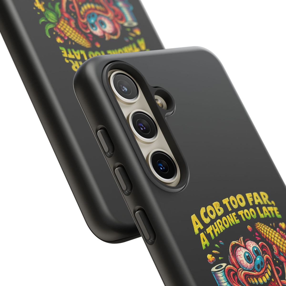 Phone Case — "A Cob Too Far" Popcorn Horror Design
