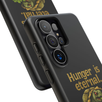 Phone Case — 'Hunger Is Eternal, Your Fingers Are Optional' Turtle Snack Graphic