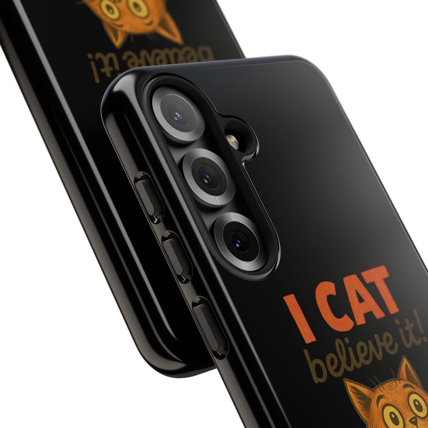 Phone Case — "I Cat Believe It!" Funny Orange Cat Protective Case