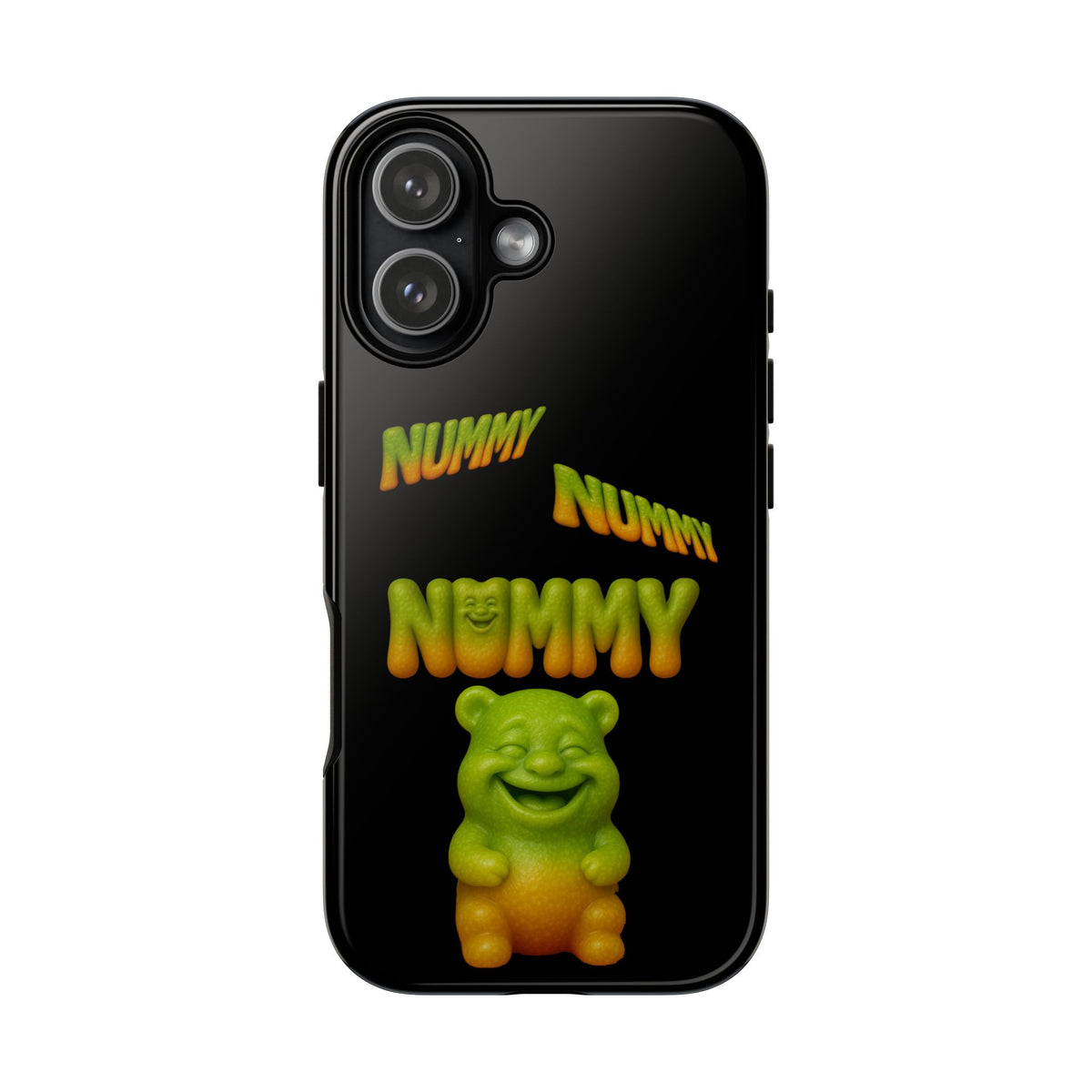 Nummy Gummy Phone Case — Cute Retro Green Gummy Bear Protective Case