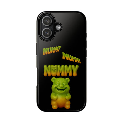 Nummy Gummy Phone Case — Cute Retro Green Gummy Bear Protective Case