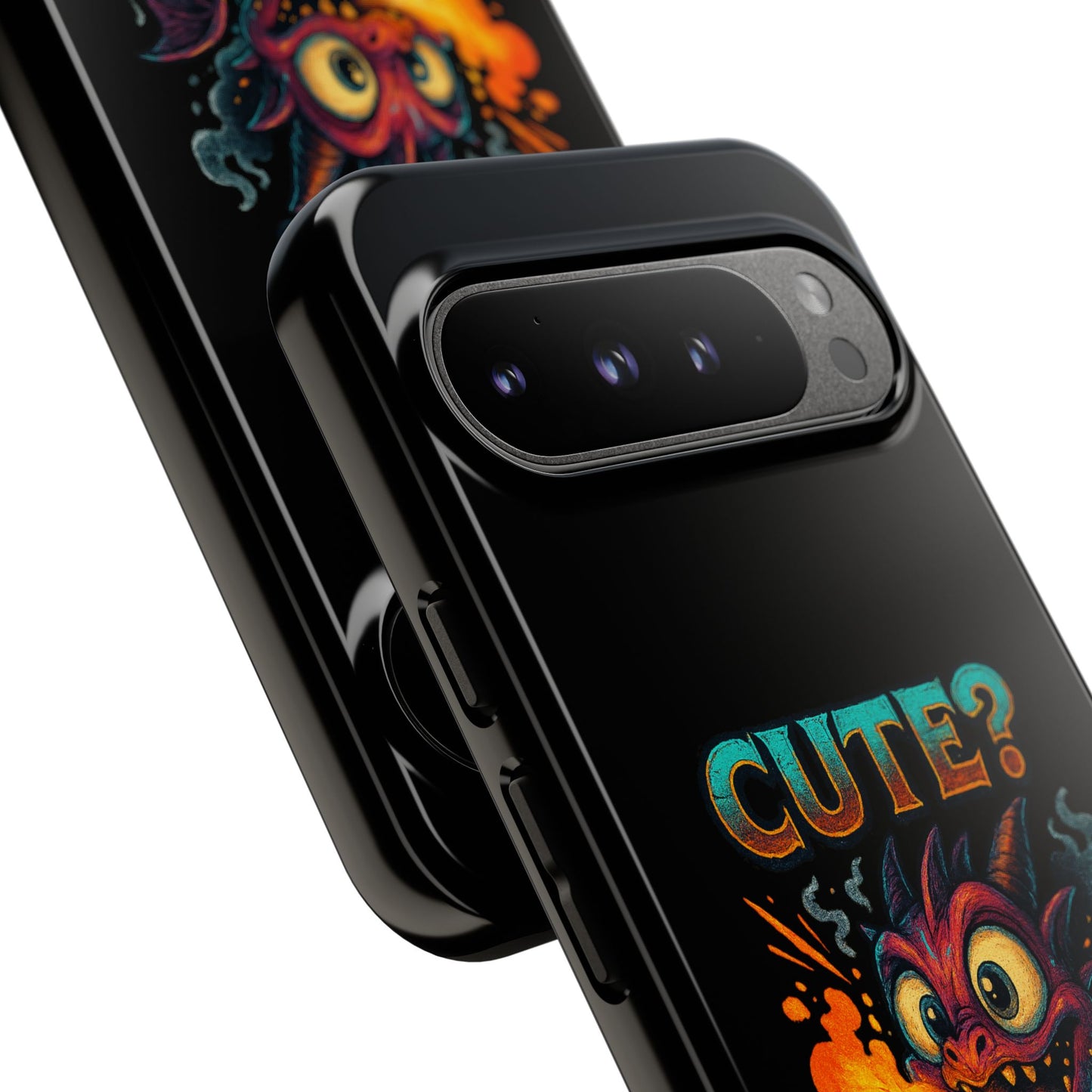 Phone Case — "Cute? I Prefer Dangerously Charming" Dragon Monster Protective Cover