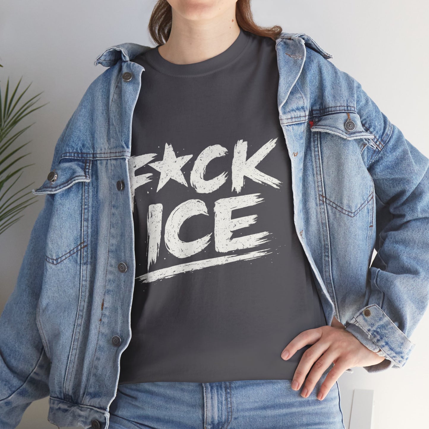Fuck ICE T-Shirt | Protest Political Statement, Grunge Text Design
