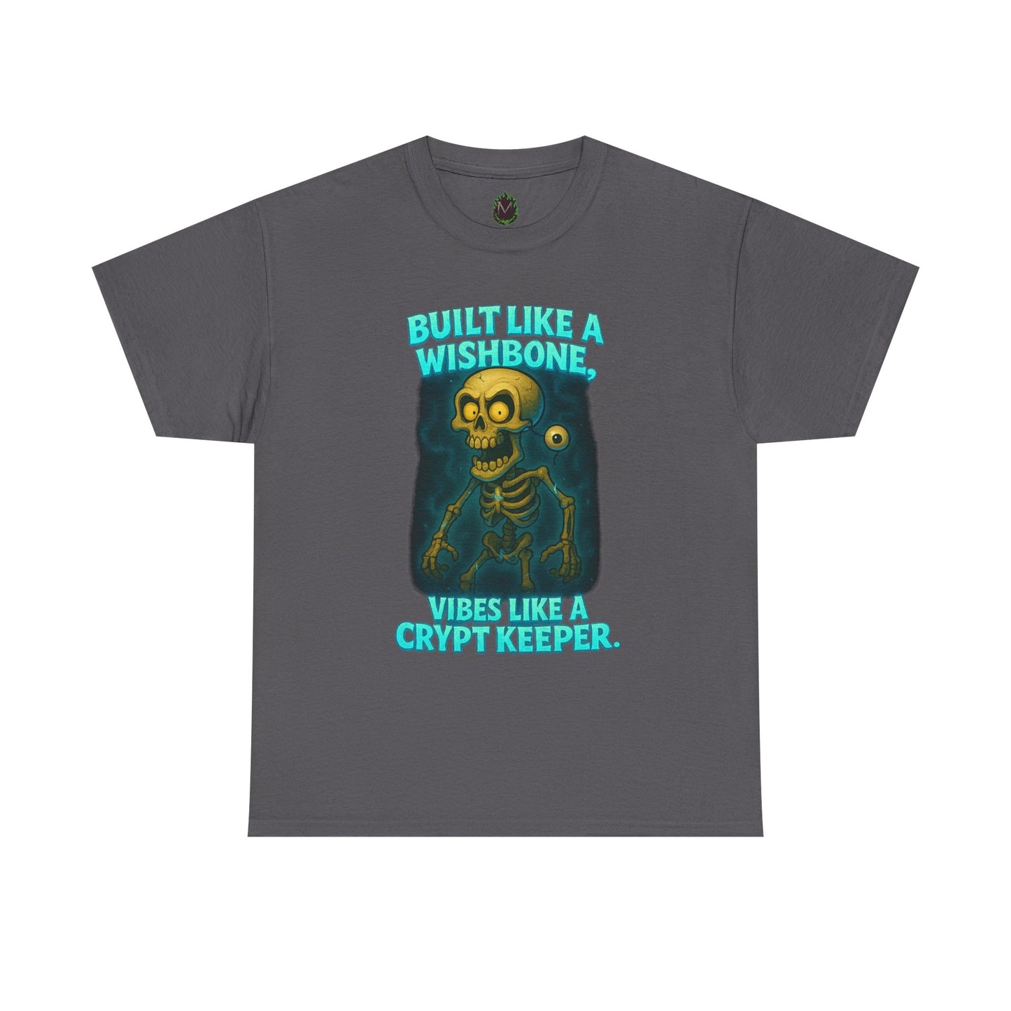 Built Like a Wishbone Skeleton Tee | Creepy Keeper Graphic Shirt