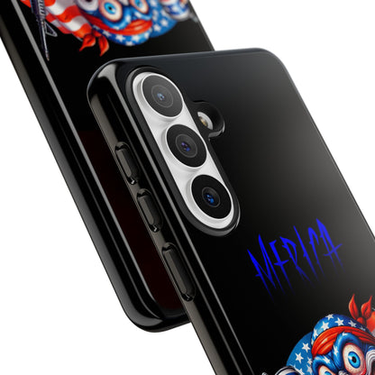 Phone Case — Patriotic 'Merica Clown with Flag, Beer & Rifle