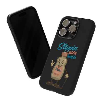 Phone Case — Retro 'Slippin Outta Trouble' Baby Bottle Design