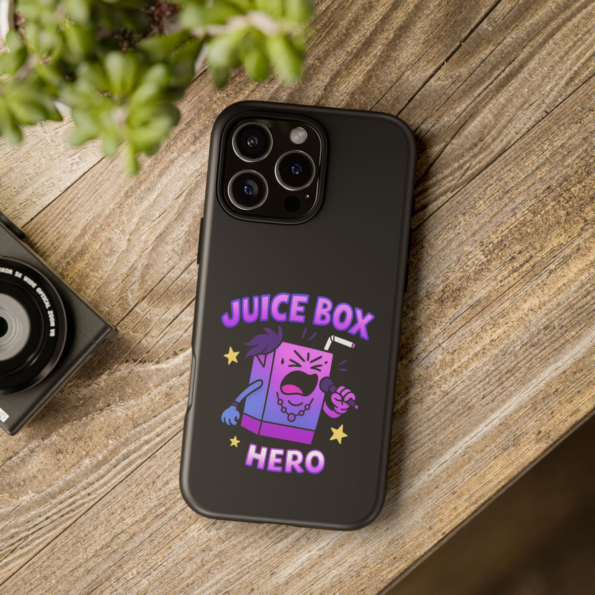 Phone Case — 'Juice Box Hero' Cute Cartoon Protective Cover