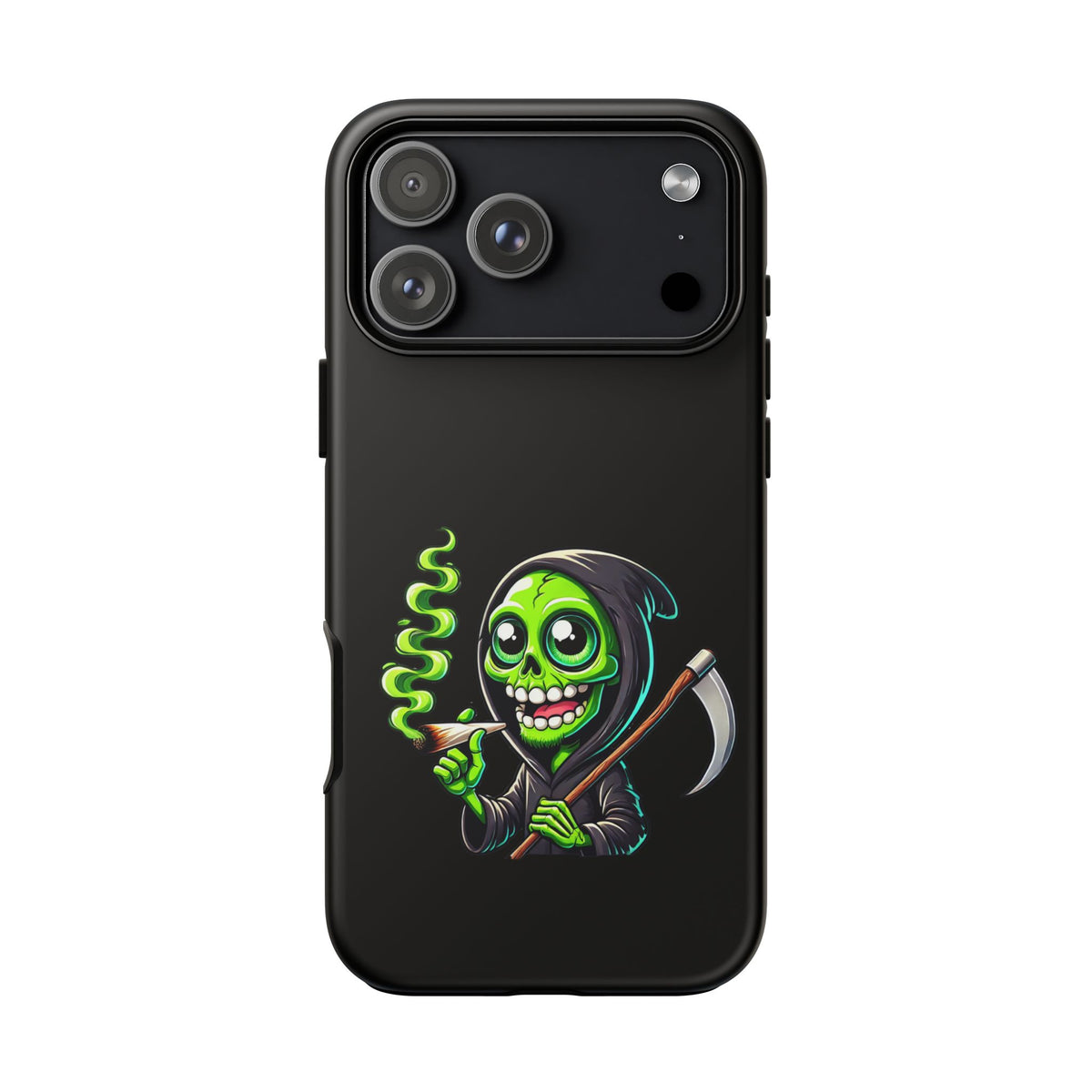 Grinning Green Reaper Phone Case