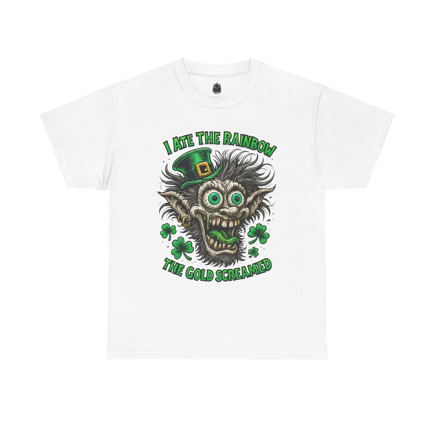 I Ate the Rainbow The Gold Scream'd T-Shirt | Creepy Leprechaun St. Patrick's