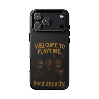 Phone Case — "Welcome to Playtime... Permanently." Horror Game Character Protective Case