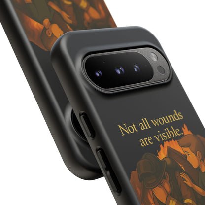 Phone Case — “Not All Wounds Are Visible” Firefighter PTSD Support Design
