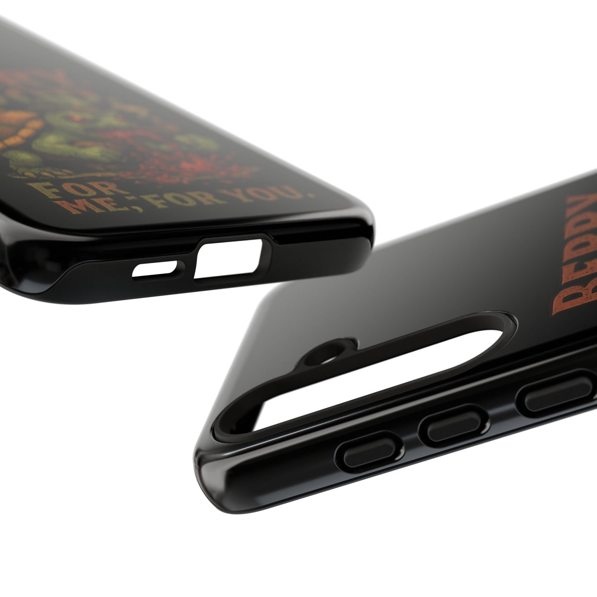 Phone Case — 'Berry Good' Zombie Turtle Graphic Tough Protective Case