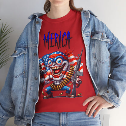 "MERICA" Over-the-Top Patriotic T-Shirt