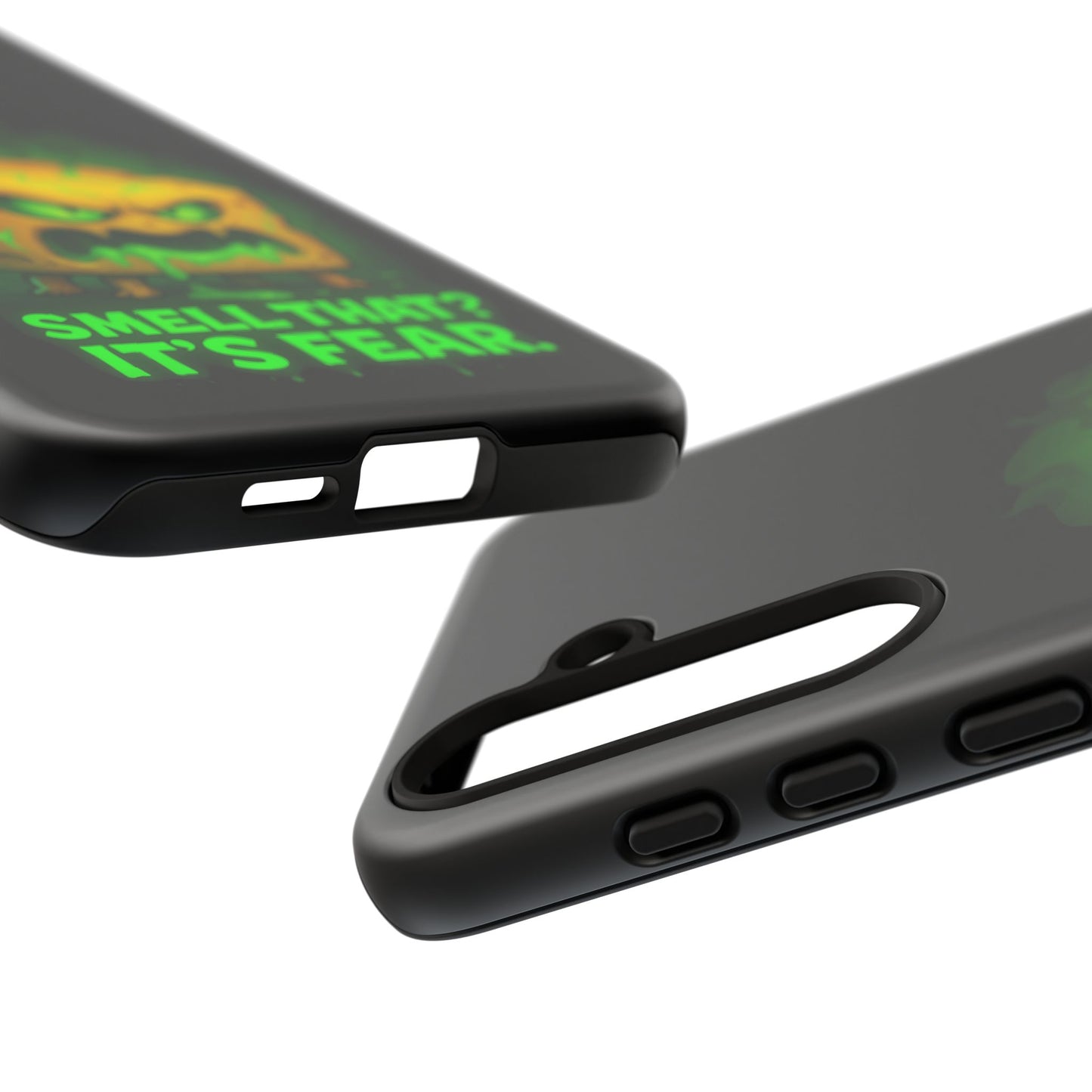 Phone Case — 'Smell That? It's Fear.' Spooky Cheese Monster Protective Case