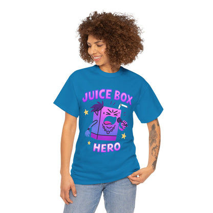 Juice Box Hero T-Shirt | Cute Cartoon Beverage Design