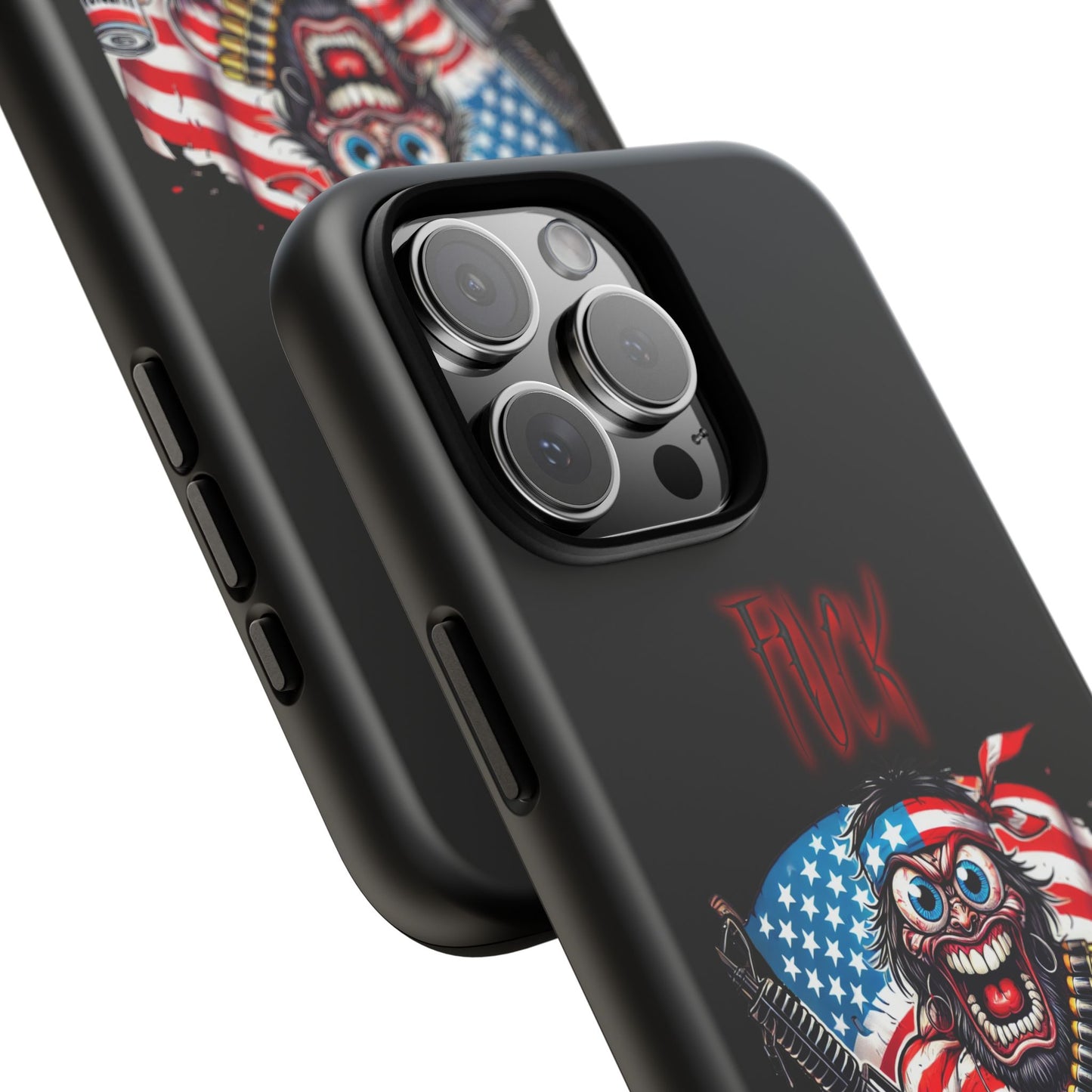 Phone Case — American Flag Skull Soldier Design (Tough Cases)