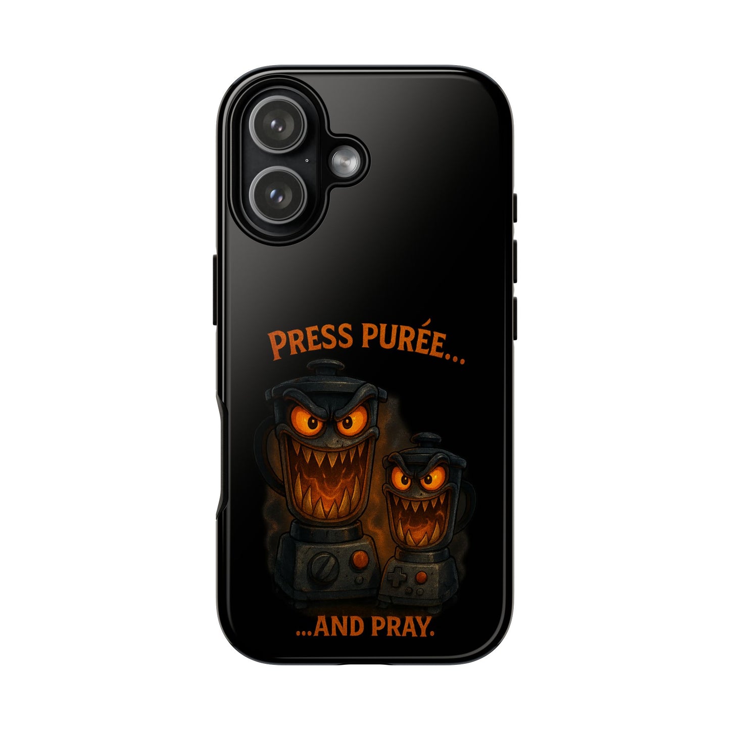 Phone Case - 'Press Purée...and Pray' Halloween Horror Protective Cover