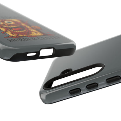 Phone Case — "Crispy Edges. Murder Center." Horror Toast Graphic