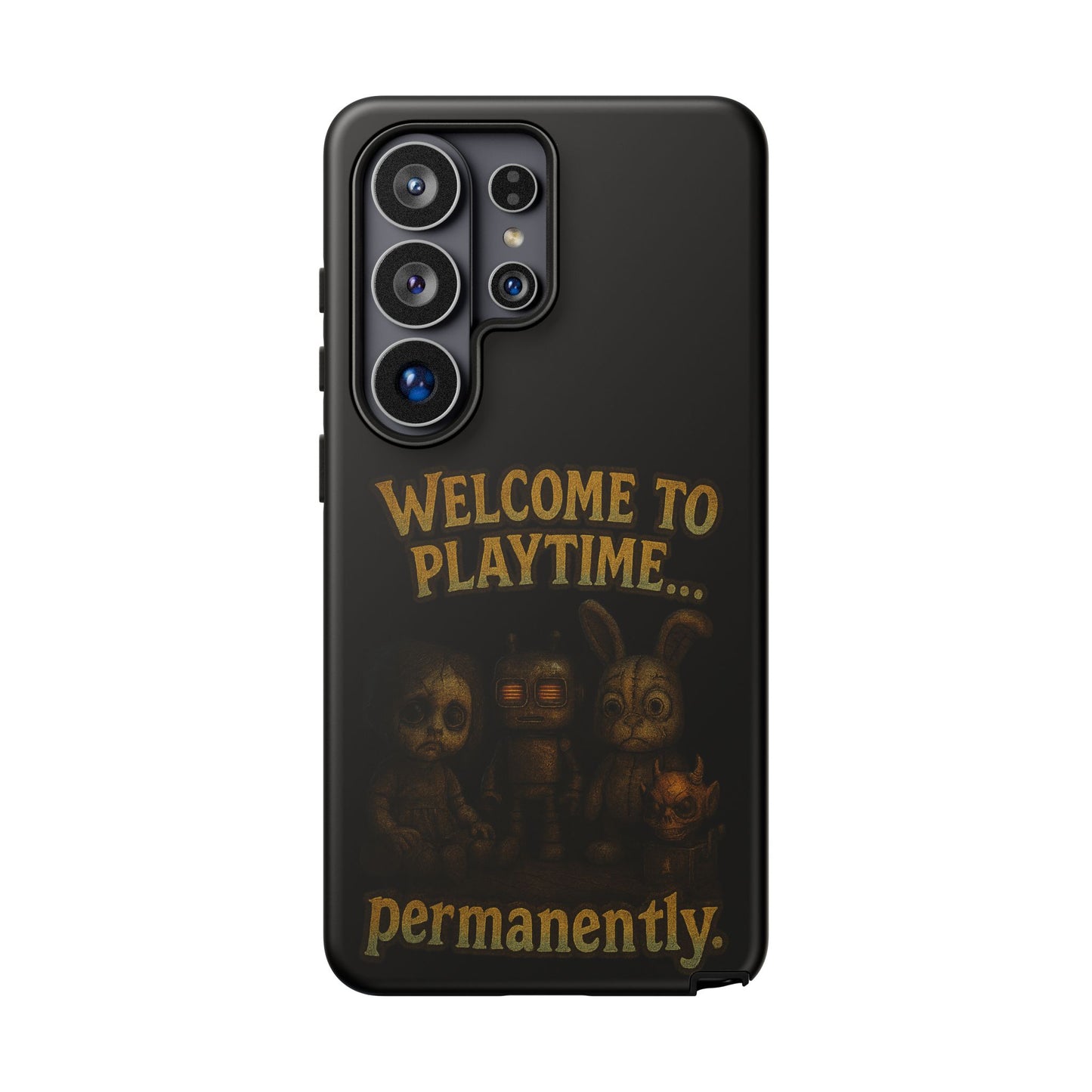 Phone Case — "Welcome to Playtime... Permanently." Horror Game Character Protective Case