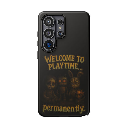 Phone Case — "Welcome to Playtime... Permanently." Horror Game Character Protective Case