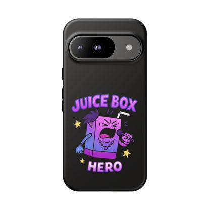 Phone Case — 'Juice Box Hero' Cute Cartoon Protective Cover