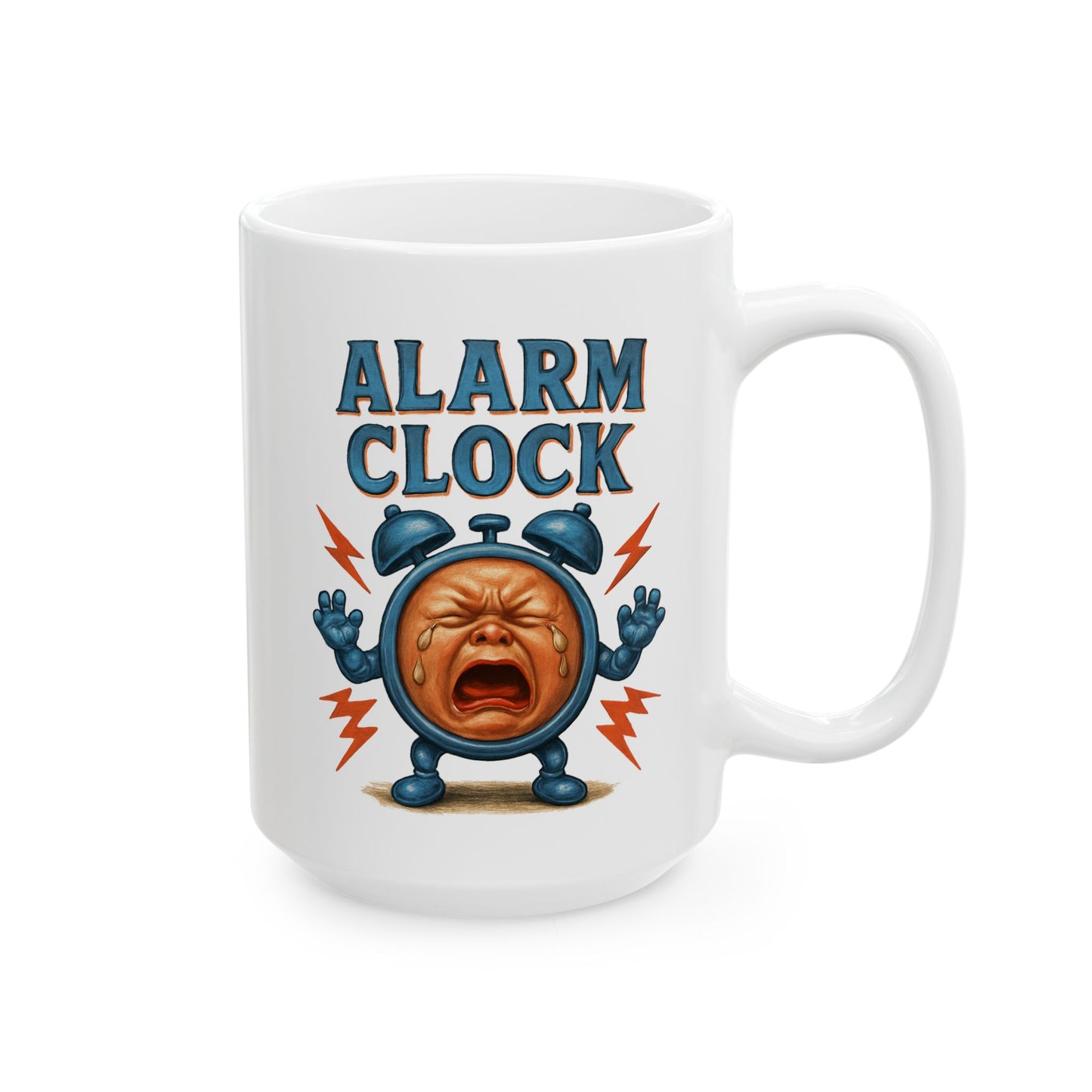 Retro Alarm Clock Ceramic Mug (11oz, 15oz)