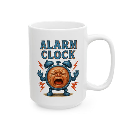 Retro Alarm Clock Ceramic Mug (11oz, 15oz)