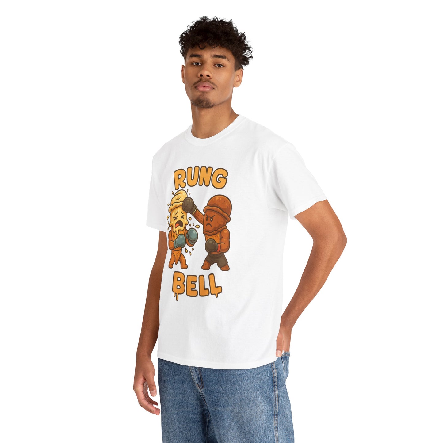 Rung Bell boxing donut tee | Funny food fight shirt
