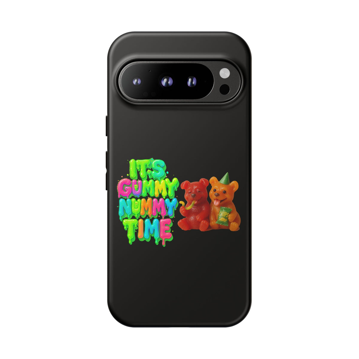Phone Case — "It's Gummy Nummy Time" Colorful Gummy Bear Protective Case