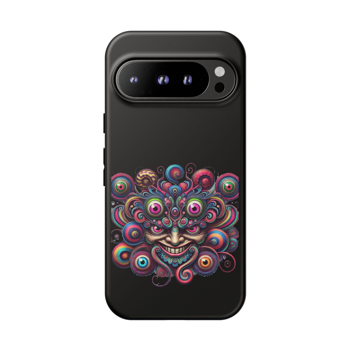Psychedelic Smiling Eye Cluster Phone Case
