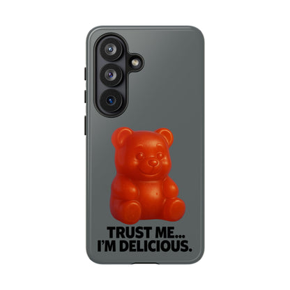 Phone Case — Red Gummy Bear 'Trust Me... I'm Delicious' Protective Case