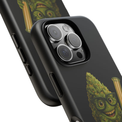 Phone Case — "Educated. Medicated. Elevated." Cute Bud Scientist Design