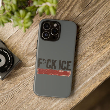 Phone Case - "F*CK ICE" Distressed Protest Design