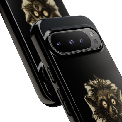 Phone Case — "Chosen by Darkness (Or Maybe Just Rabies)" Cute Creepy Lemur Design