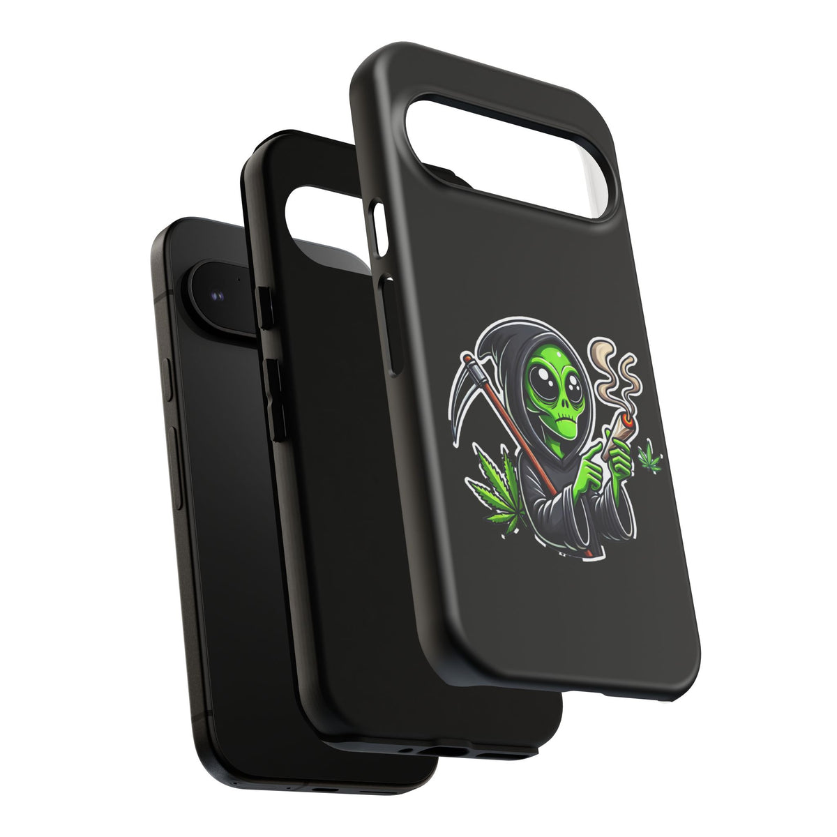 Reaper Alien Phone Case – Cute Grim Reaper Smoking Weed iPhone Case