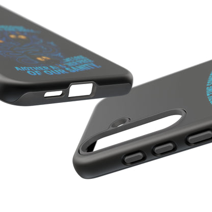 Phone Case — 'Every Time Someone Yanks Us From the Wall... We Lose Another Piece of Our Sanity' Blue Monster Design