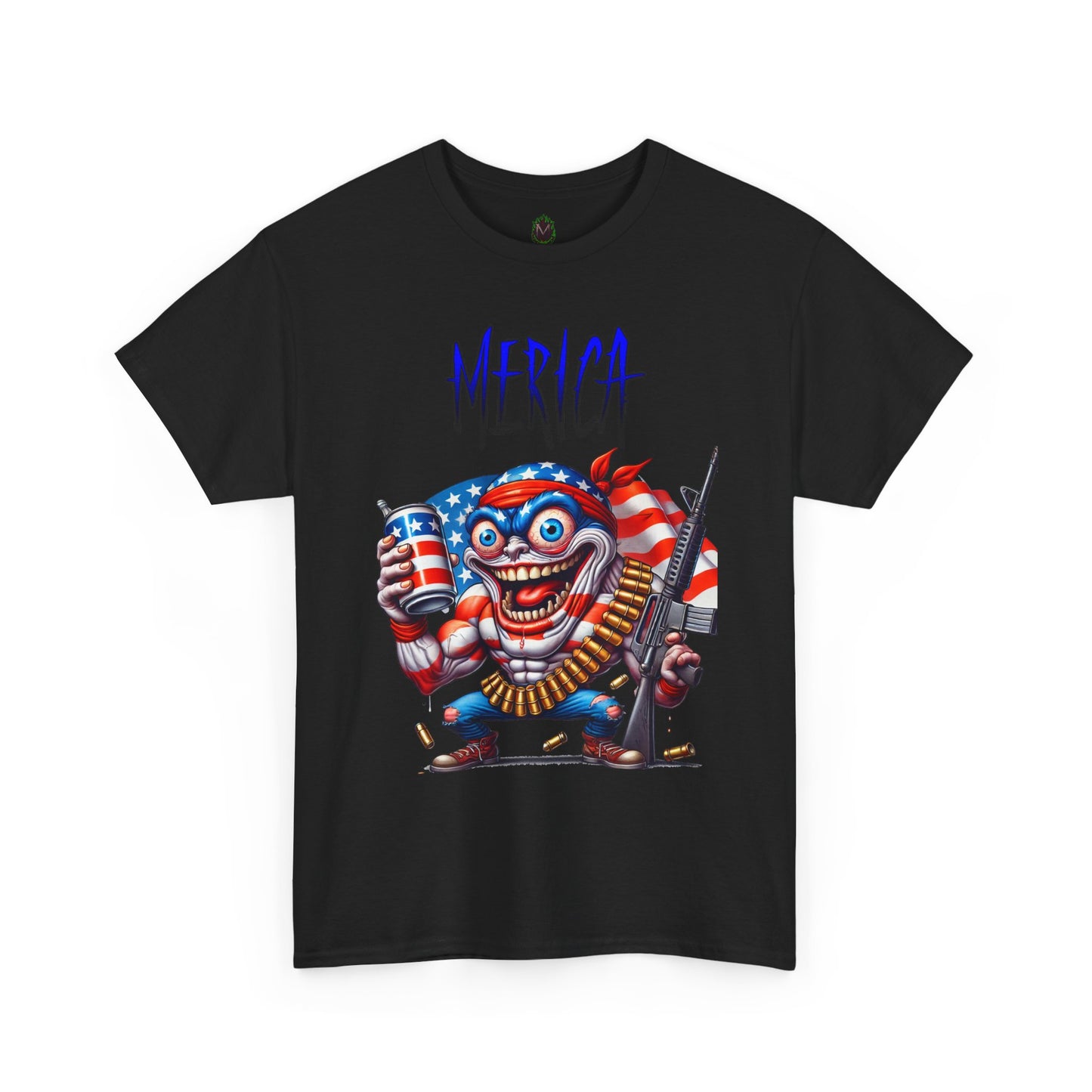 "MERICA" Over-the-Top Patriotic T-Shirt
