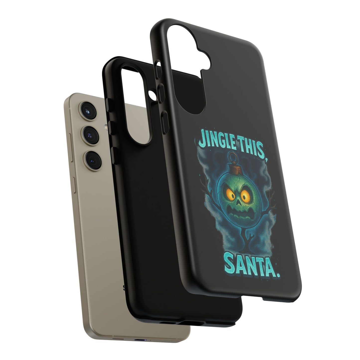 Phone Case - 'Jingle This, Santa' Spooky Holiday Protective Case