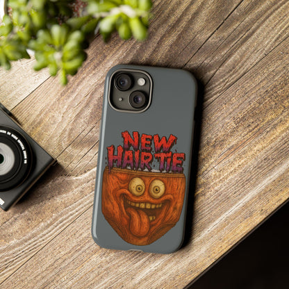 Phone Case — 'New Hairte' Funny Grinning Tongue-Out Monster Design