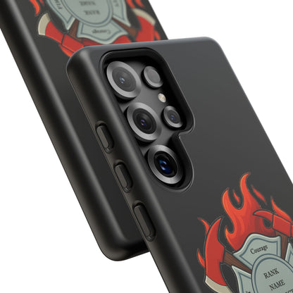 Firefighter Maltese Cross Phone Case — Custom Rank/Name/District Design