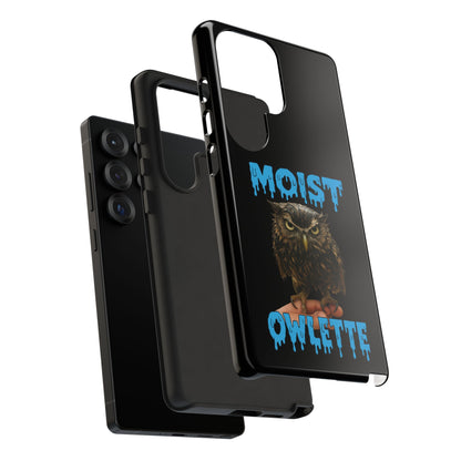 Moist Owlette Phone Case — Funny Owl Graphic Protective Case