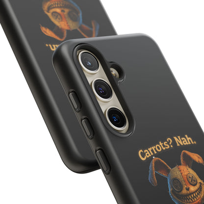 Phone Case — Creepy Bunny "Carrots? Nah. I crave screams." Horror iPhone Case